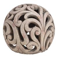 Bol van bruine klei (B/H/D) 22x19x22 cm - thumbnail