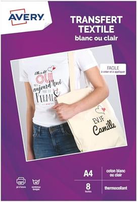 T-shirt transfer Avery C9405-8 A4 8 vel T-shirt transfer Avery C9405-8 A4 8 vel