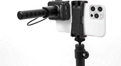 IK Multimedia iRig Mic Video Cameramicrofoon Dasspeld Zendmethode:Kabelgebonden Incl. klem, Incl. kabel USB Kabelgebonden