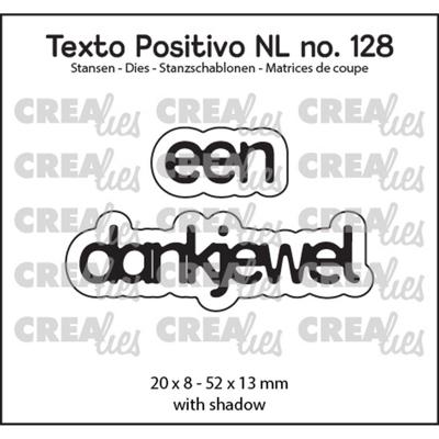 Crealies • texto positivo een dankjewel