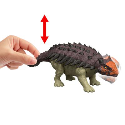 Jurassic World - Ankylosaurus Fel gebrul Gelede Figuur - Geluid - Jurassic World - JGB90 - thumbnail