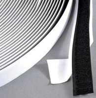 Klittenband klevend 20mm zwart haak 25m - thumbnail