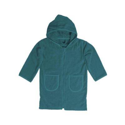 Funnies badjas katoen met rits lake green-1-2 jaar