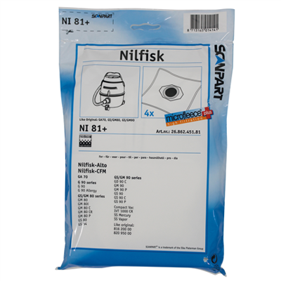 Scanpart Stofzak Nilfisk Gs80-90 Micro En