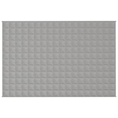 VidaXL Verzwaringsdeken 120x180 cm 9 kg stof grijs
