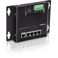 TRENDnet TI-PG50F 5-poorts Industriële PoE+ Gigabit Front Access Switch , wandmontage - thumbnail