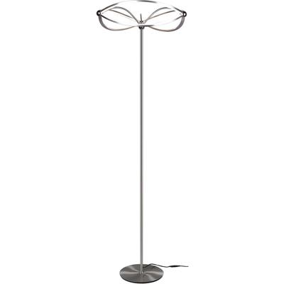 LED Vloerlamp 31W Dimbaar Rond Mat Nikkel Aluminium 3000K