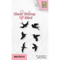 Nellie's Choice • mini clear stempels birds-1 - thumbnail