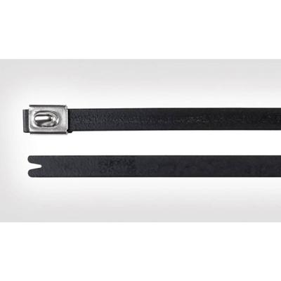 HellermannTyton 111-00289 MBT8SFC-SS316/SP-BK Kabelbinder 201 mm 4.60 mm Zwart Met kogelsluiting, UV-gestabiliseerd 1 stuk(s)