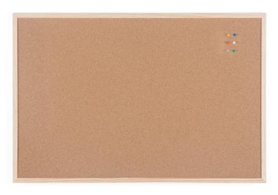 Bi-Office kurkbord met houten kader, ft 90 x 60 cm