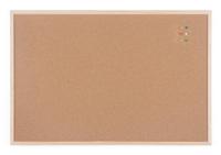 Bi-Office kurkbord met houten kader, ft 90 x 60 cm - thumbnail