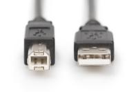 DIGITUS USB 2.0 aansluitkabel - 10 stuks - 1,8 m - USB A (St) naar USB B (St) - 480 Mbit/s - verbindingskabel - zwart - thumbnail
