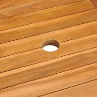 7-delige Tuinset massief teakhout - thumbnail