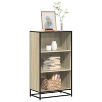 Boekenkast 60x35x107,5 cm bewerkt hout sonoma eikenkleurig - thumbnail