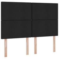 Opslag bed met matras met opslag Zwart 140 x 190 cm Nep Leer - thumbnail