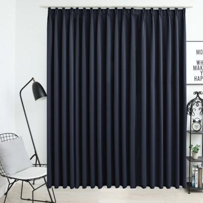 VidaXL Gordijn verduisterend met haken 290x245 cm antraciet