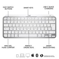 Logitech Wireless Keyboard - MX Keys Mini - MAC - Compact, Bluetooth, verlicht voor MAC, iOS, Windows, Linux, Android - thumbnail