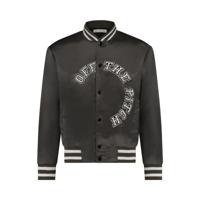 Off The Pitch Satin Varsity Jacket Heren Bruin - Maat M - Kleur: Bruin | Soccerfanshop - thumbnail