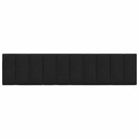 Hoofdbordkussen "Hanko" 200 cm stof zwart - thumbnail