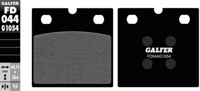 GALFER remblokken "fd044" brake pad fd044 g1054 organic