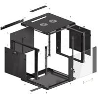 Lanberg WF01-6609-10B rack 9U Wandrek Zwart - thumbnail