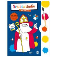 Standaard Uitgeverij Kleurboek met verfpalet en penseel sinterklaas - thumbnail