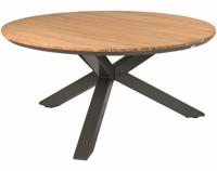 Tierra Outdoor dining tuintafel omnigo teak 150x74.5cm charcoal - thumbnail