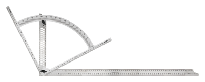 SOLA Aftekenhaak Alpha 800x400mm RVS AW800 met gradenboog, aftekengaten en mm-maatv - 56905001