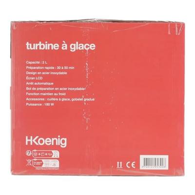 HKoeNIG HF320 IJsmachine - 2L - Vermogen 180W HKoeNIG HF320 IJsmachine - 2L - Vermogen 180W