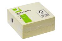 Q-CONNECT Quick Notes, ft 76 x 76 mm, 400 vel, geel - thumbnail