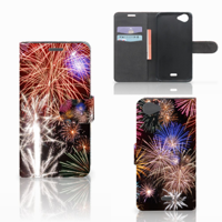 Wiko Rainbow Jam Wallet Case met Pasjes Vuurwerk - thumbnail