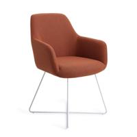 Jesper Home Eetkamerstoel 'Hiroo' Cross White, kleur Hearth Harmony - thumbnail