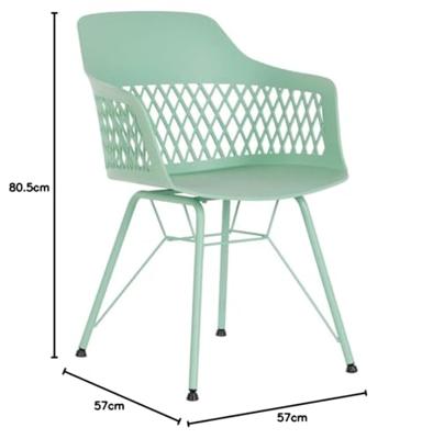 Keukenstoel DKD Home Decor 57 x 57 x 80,5 cm Groen