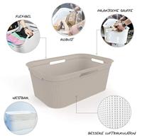 Rotho Flexibele Wasmand Brisen 41 L Cappuccino - thumbnail