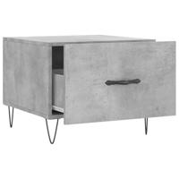 Salontafels 2 st 50x50x40 cm bewerkt hout betongrijs - thumbnail