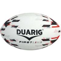 Rugby Bal Duarig Zwart Rood - thumbnail