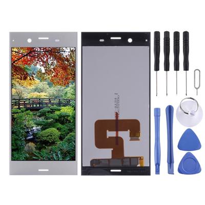 LCD-scherm en digitizer volledige montage voor Sony Xperia XZ1 (zilver)