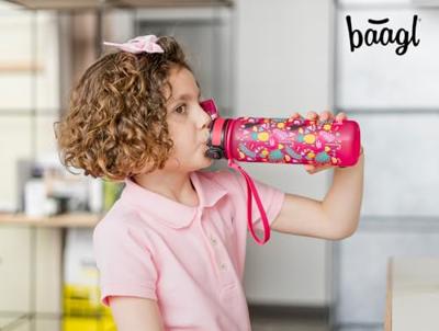 Baagl Flamingo Drinkfles 500ml Baagl Flamingo Drinkfles 500ml