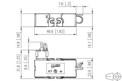 Metz Connect RJ45 Netwerk Adapter CAT 7a [1x RJ45-bus - 1x RJ45-bus] Zilver