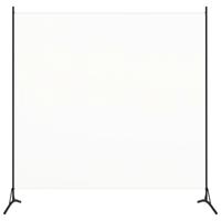 Kamerscherm met 1 paneel 175x180 cm crmewit - thumbnail