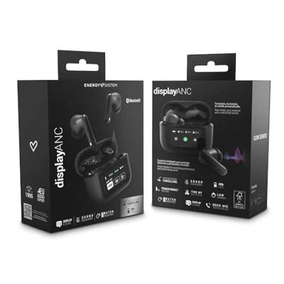 Energy Sistem ANC True Wireless hoofdtelefoon (ANC, Bluetooth 5.4, True Wireless Stereo, 30 uur batterijduur, laadbox met intelligent display)