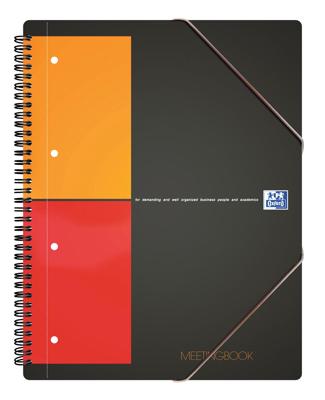 Oxford INTERNATIONAL Meetingbook, 160 bladzijden, ft A5+, geruit 5 mm Oxford INTERNATIONAL Meetingbook, 160 bladzijden, ft A5+, geruit 5 mm