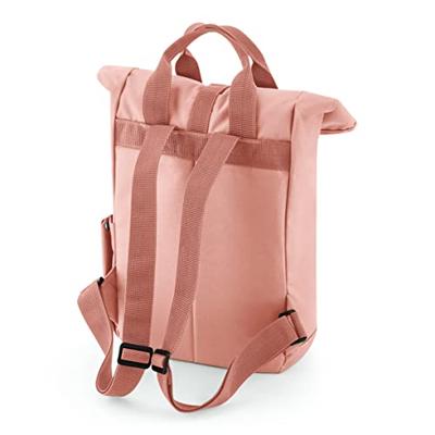 Atlantis BG118S Recycled Mini Twin Handle Roll-Top Backpack - Blush-Pink - 23 x 32 x 11 cm Atlantis BG118S Recycled Mini Twin Handle Roll-Top Backpack - Blush-Pink - 23 x 32 x 11 cm