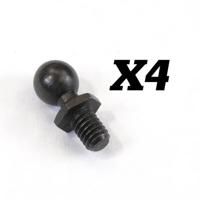 FTX - Ball Stud 4Mm (4Pc) (FTX10350) - thumbnail