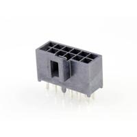 Molex 1053101212 Female header, inbouw (standaard) Totaal aantal polen: 12 Rastermaat: 2.50 mm Inhoud: 1 stuk(s) Tray - thumbnail