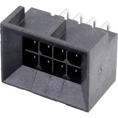 Molex 444280801 Male header, inbouw (standaard) Totaal aantal polen: 8 Rastermaat: 3 mm Inhoud: 1 stuk(s) Tray