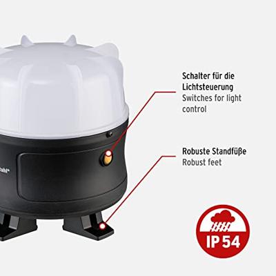 Brennenstuhl Mobiele LED batterijgevoede schijnwerper | 12h | 360° - 1171410301
