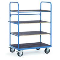 Fetra Hauptartikel 18303 Etagewagen Staal Poedercoating Laadvermogen (max.): 1200 kg Stralend blauw (RAL 5007) - thumbnail