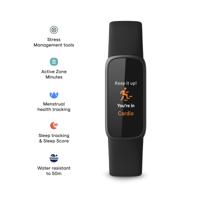 Fitbit Luxe AMOLED Polsband activiteitentracker Zwart, Grafiet - thumbnail