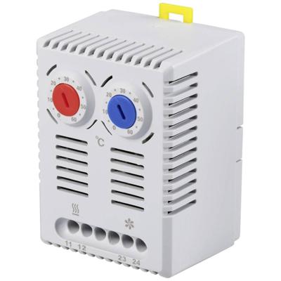 TRU COMPONENTS Thermostaat voor schakelkastverwarming TC-NT71-F01 NCNO 1x NC, 1x NO (l x b x h) 72 x 52 x 50 mm 1 stuk(s)